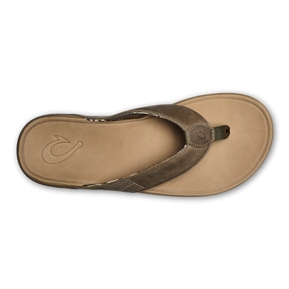 Tuahine Men's Waterproof Leather Beach Sandals - Hunter