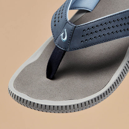 Ulele Men's Beach Sandals - Blue Depth / Charcoal