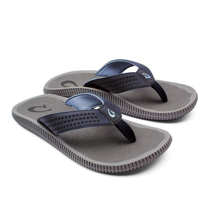 Ulele Men's Beach Sandals - Blue Depth / Charcoal