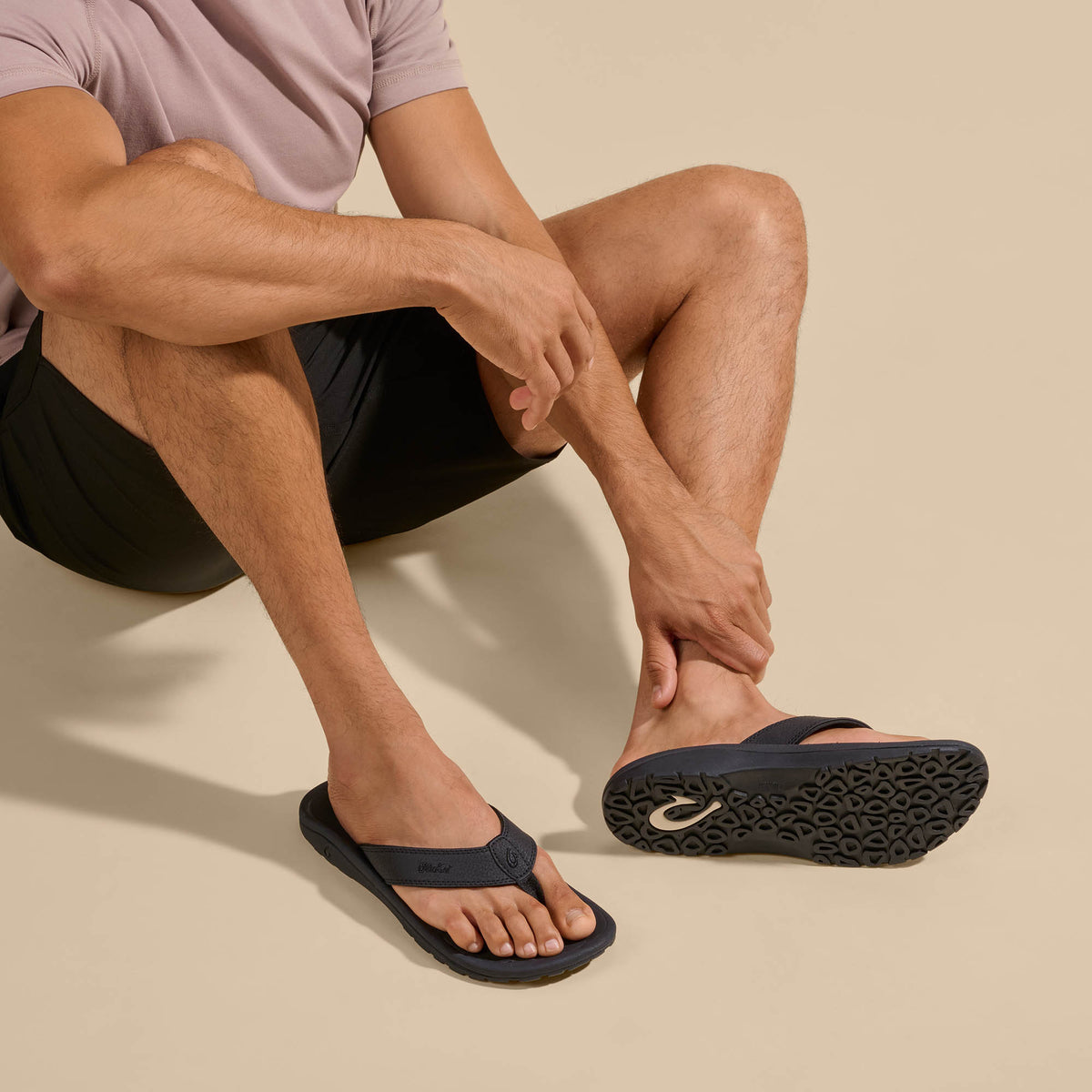 ‘Ohana Men's Best Selling Beach Sandals - Black