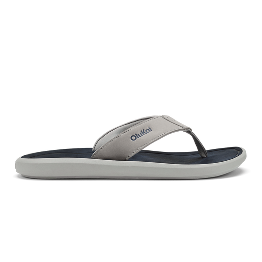Pili Men’s Waterproof Leather Sandals - Ash / Mood Indigo