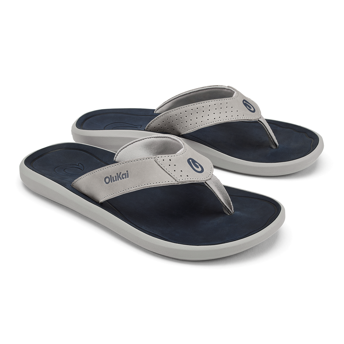 Pili Men’s Waterproof Leather Sandals - Ash / Mood Indigo