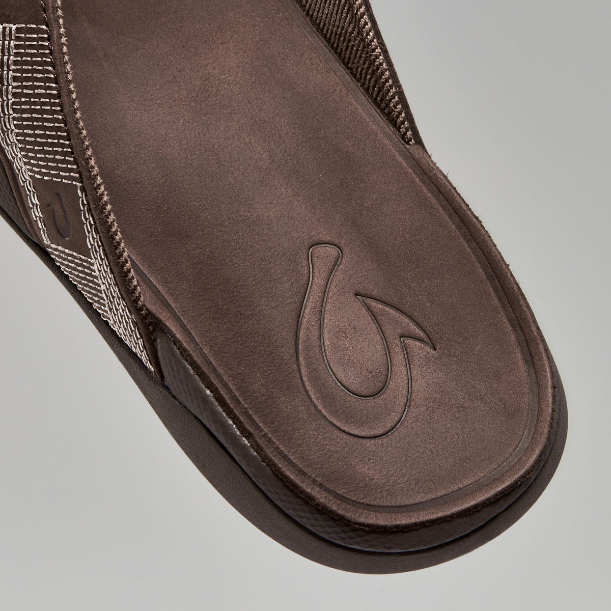 Tuahine Men's Waterproof Leather Beach Sandals - Dark Wood