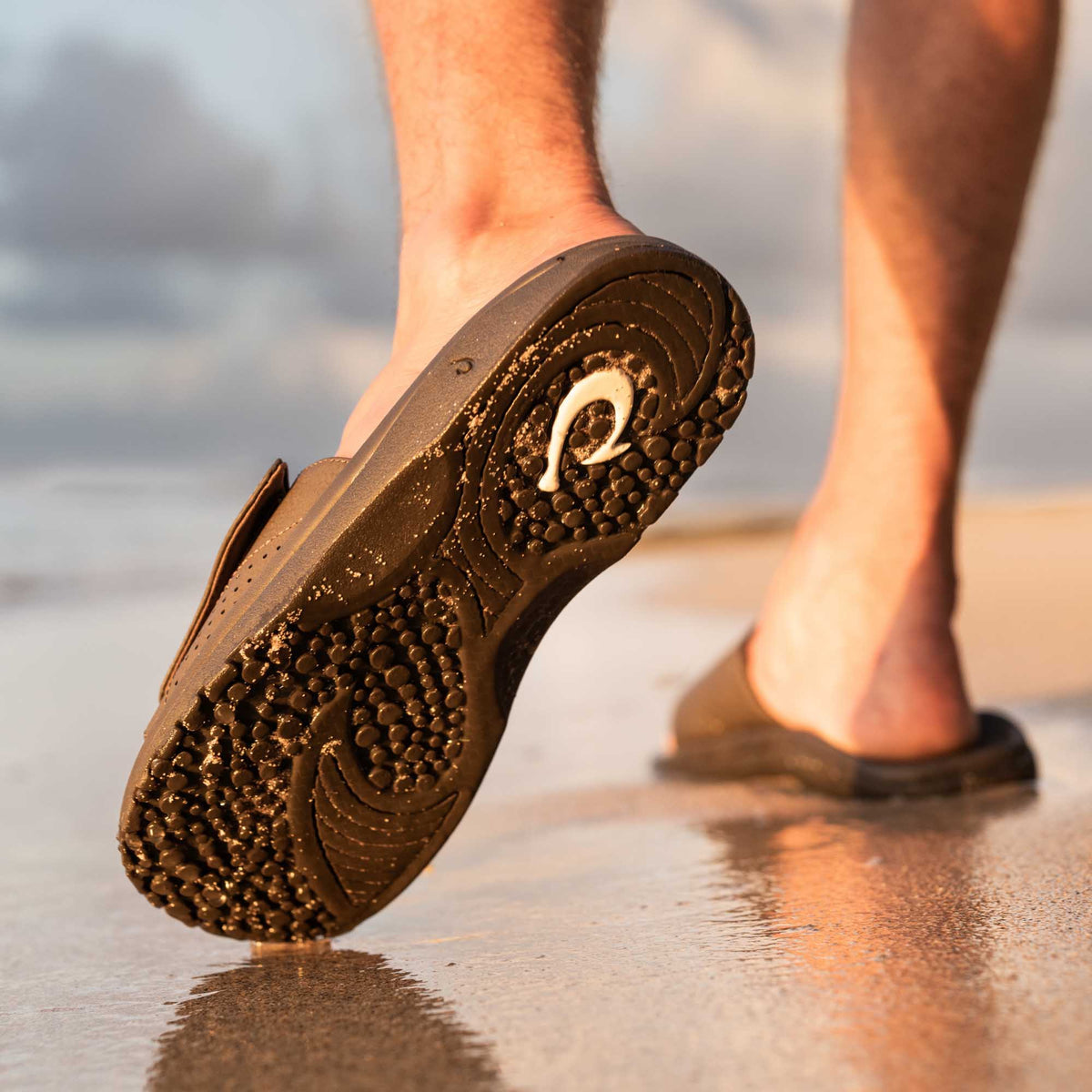 Nalu Slide Men's Beach Slide Sandals - Dark Java