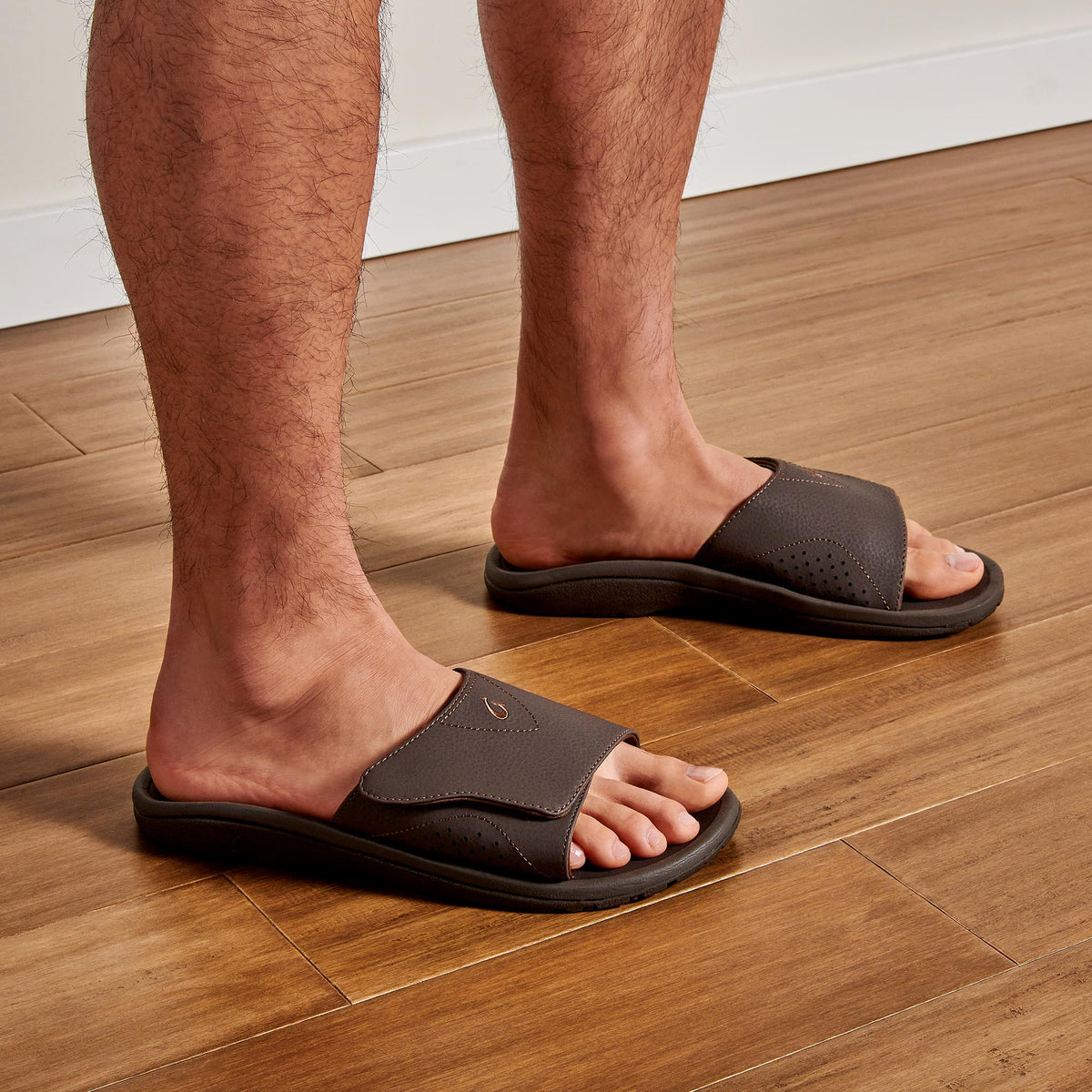 Nalu Slide Men's Beach Slide Sandals - Dark Java
