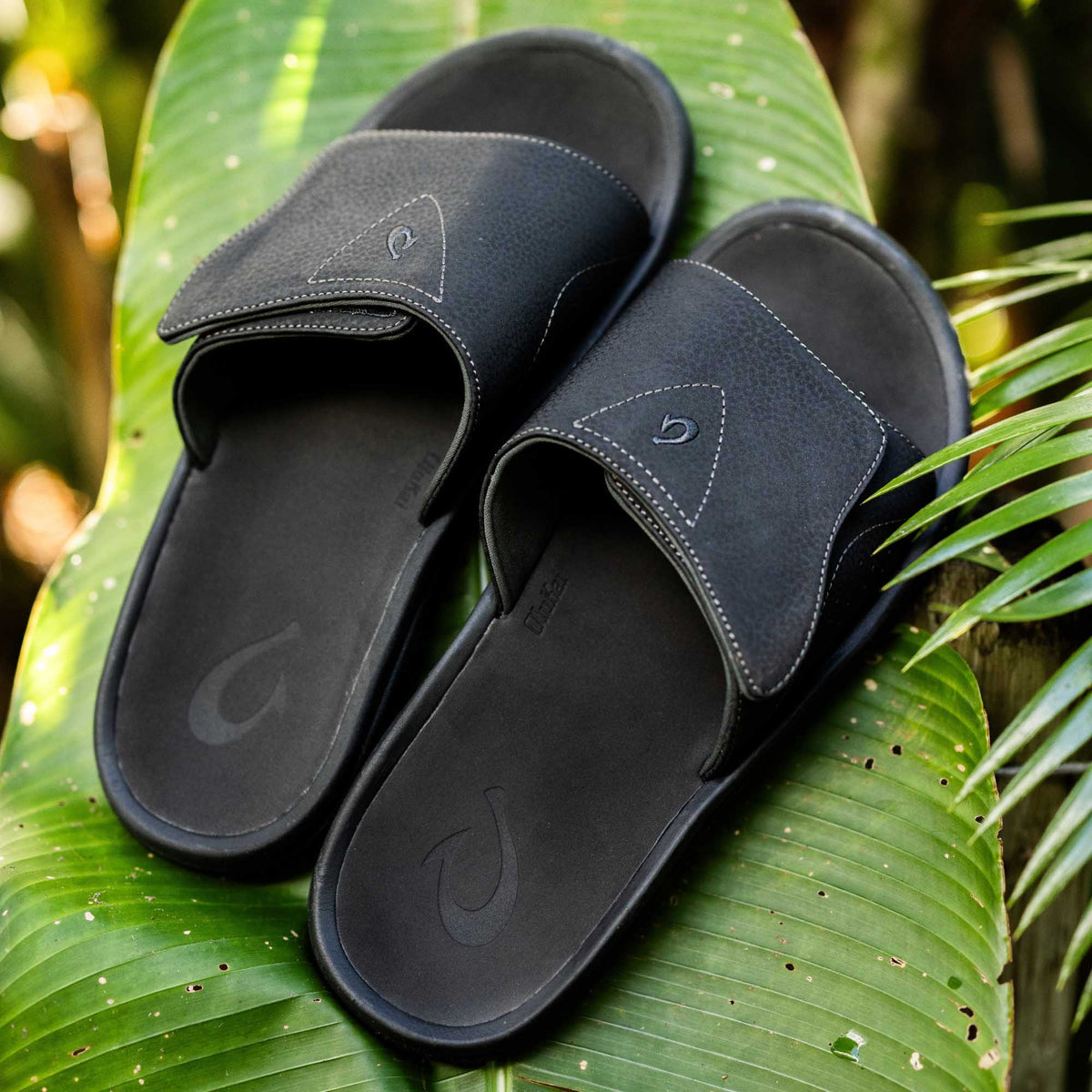 Nalu Slide Men's Beach Slide Sandals - Black