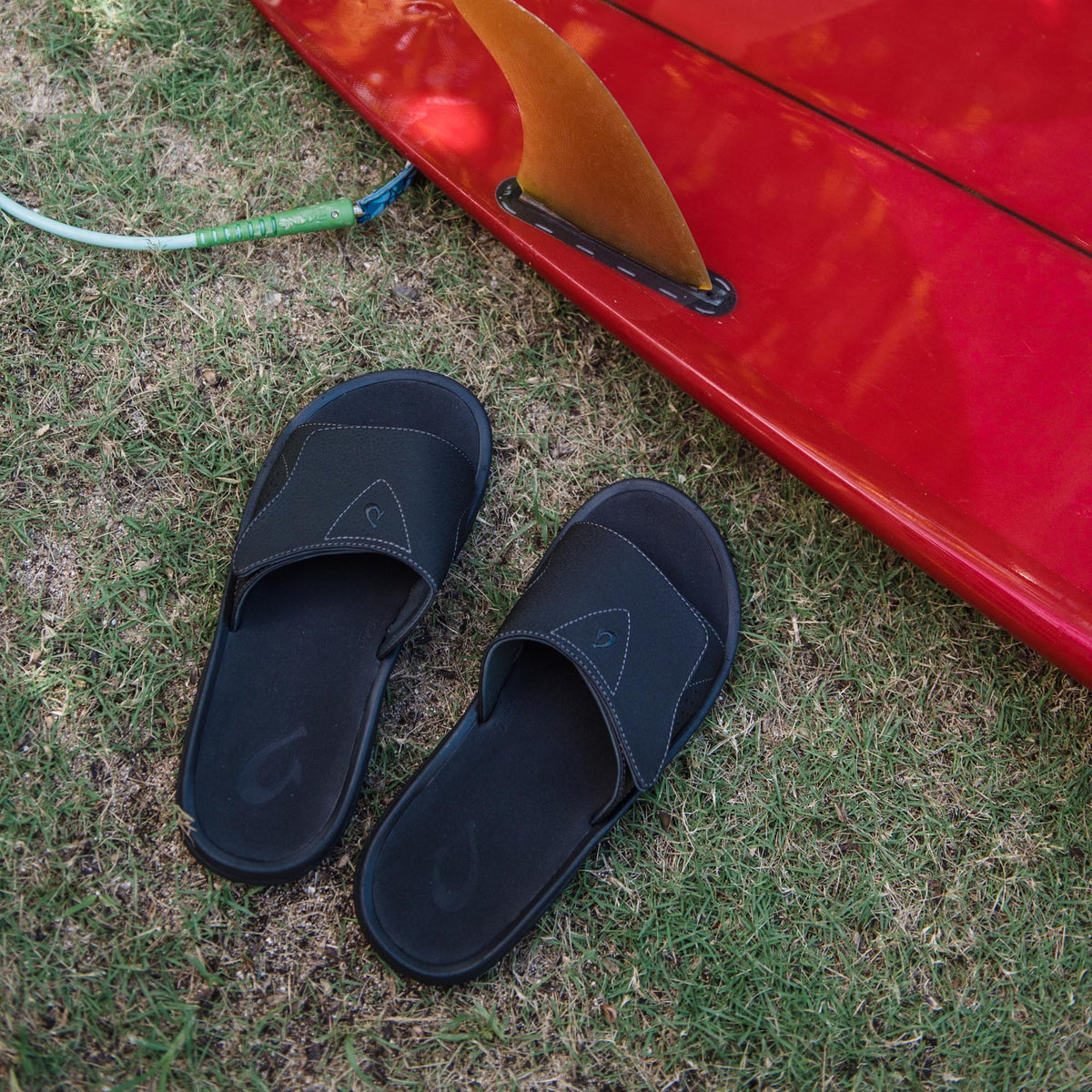 Nalu Slide Men's Beach Slide Sandals - Black