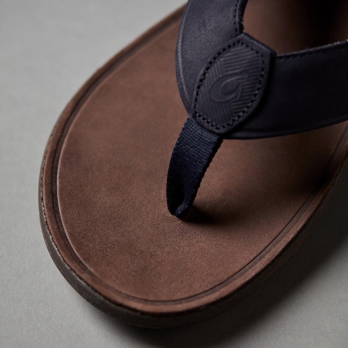 Tuahine Men's Waterproof Leather Beach Sandals - Trench Blue