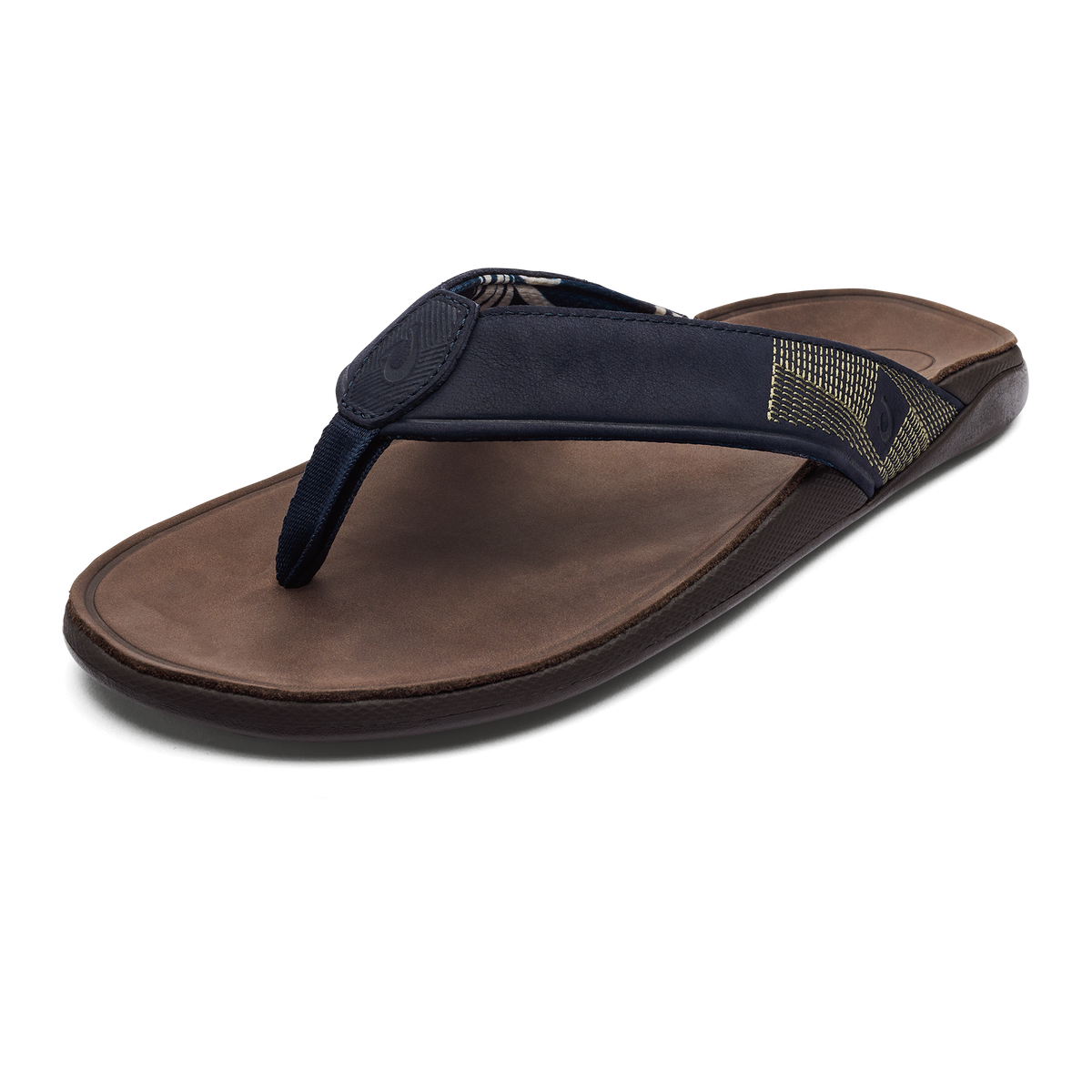 Tuahine Men's Waterproof Leather Beach Sandals - Trench Blue