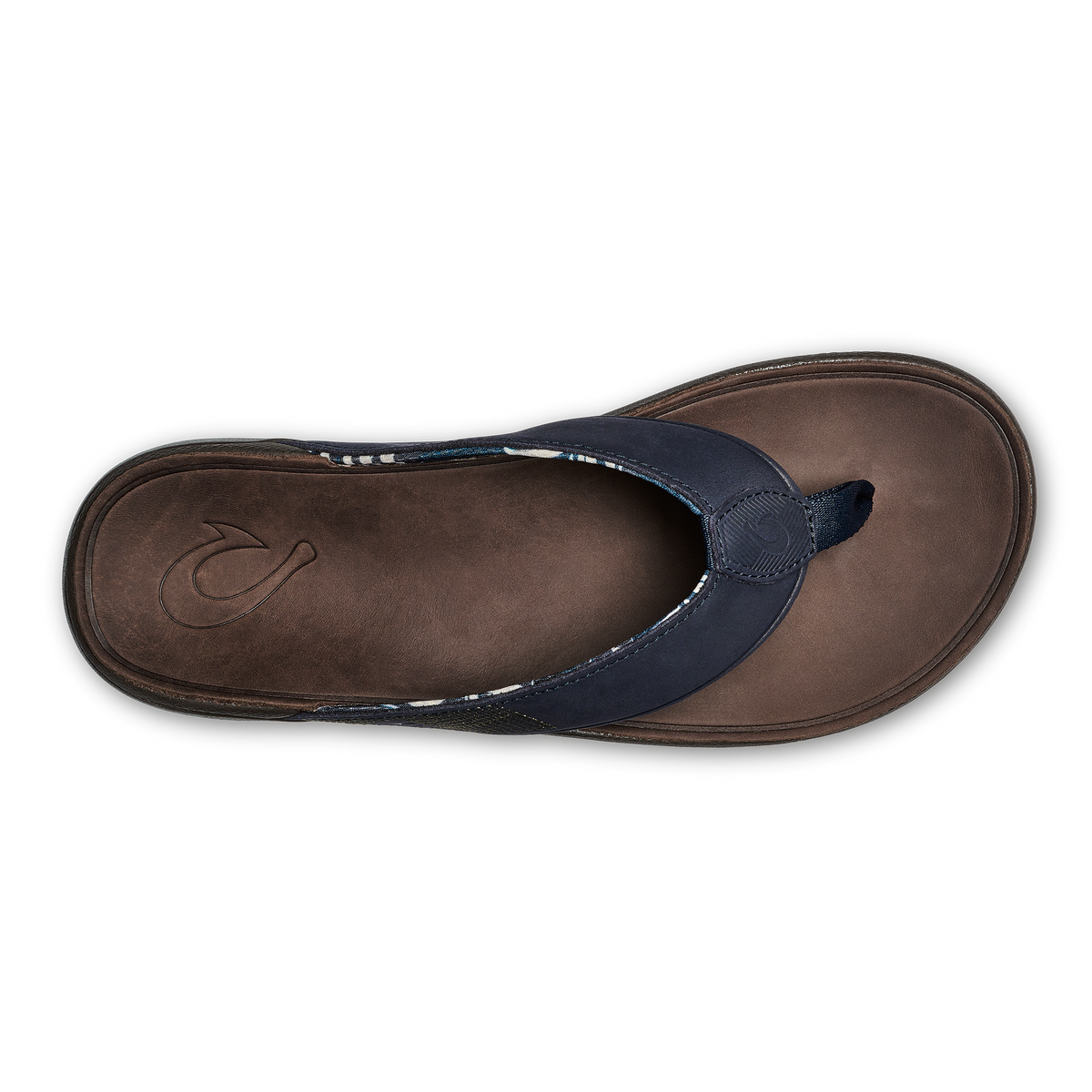 Tuahine Men's Waterproof Leather Beach Sandals - Trench Blue