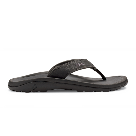 OluKai ‘Ohana - Black / Dark Shadow | Men's Beach Sandals