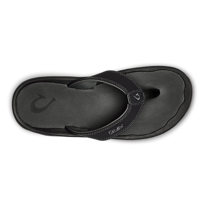 OluKai ‘Ohana - Black / Dark Shadow | Men's Beach Sandals