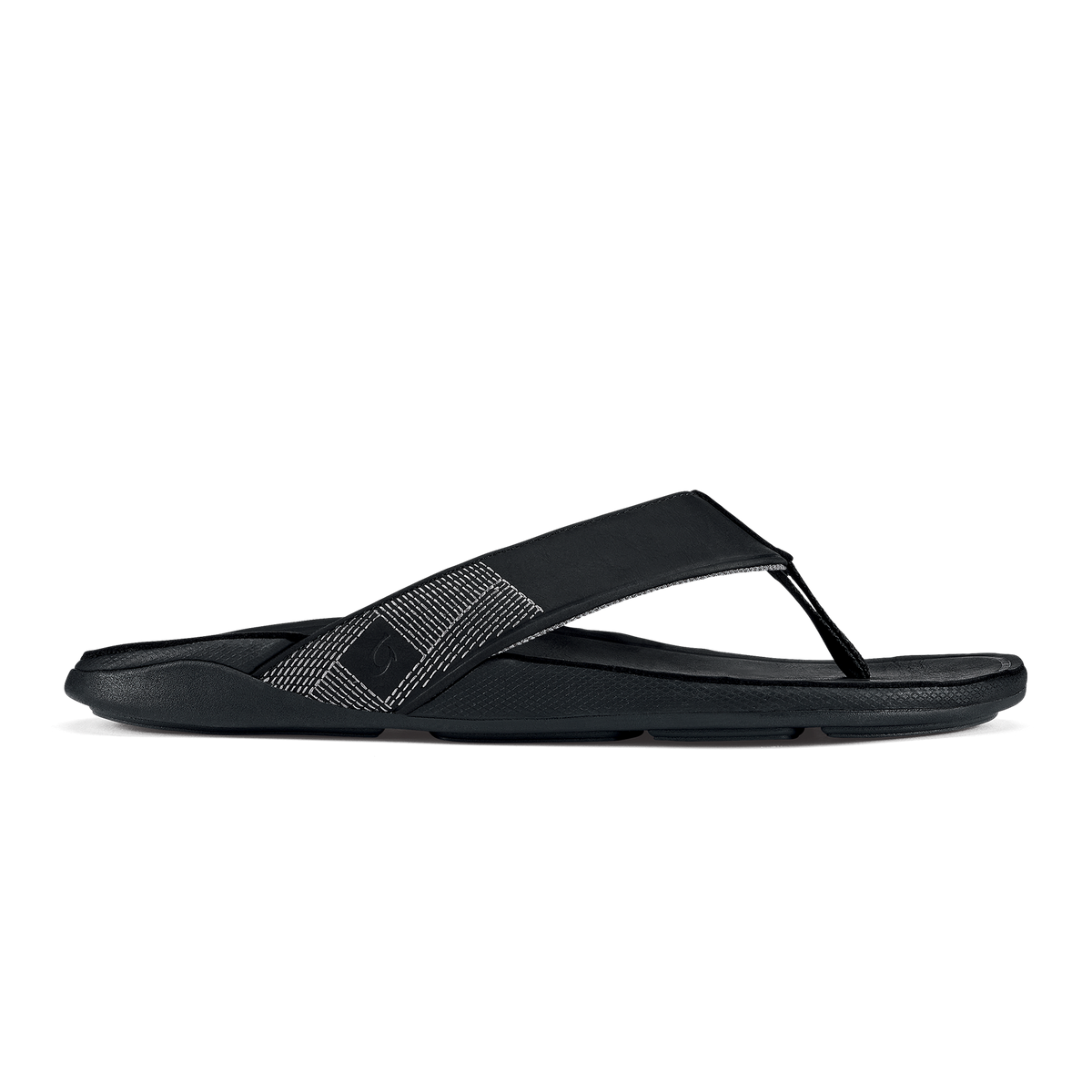Tuahine Men's Waterproof Leather Beach Sandals - Black