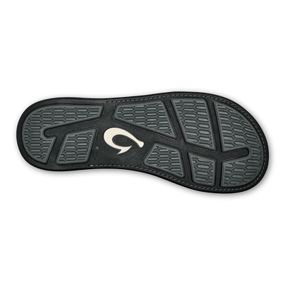 Tuahine Men's Waterproof Leather Beach Sandals - Black