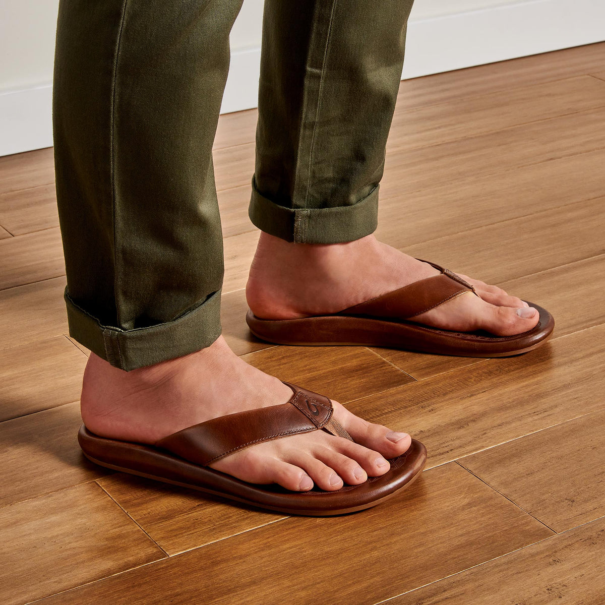 ‘Ilikai Men‘s Leather Sandals - Toffee