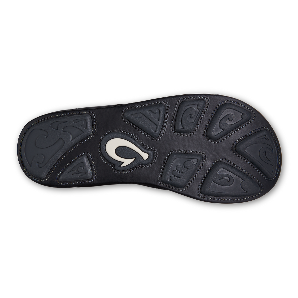 Mekila Men's Full-Grain Leather Beach Sandals - Black