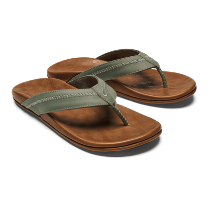 Hiapo - Odyssey Grey / Sahara Men’s Leather Beach Sandals