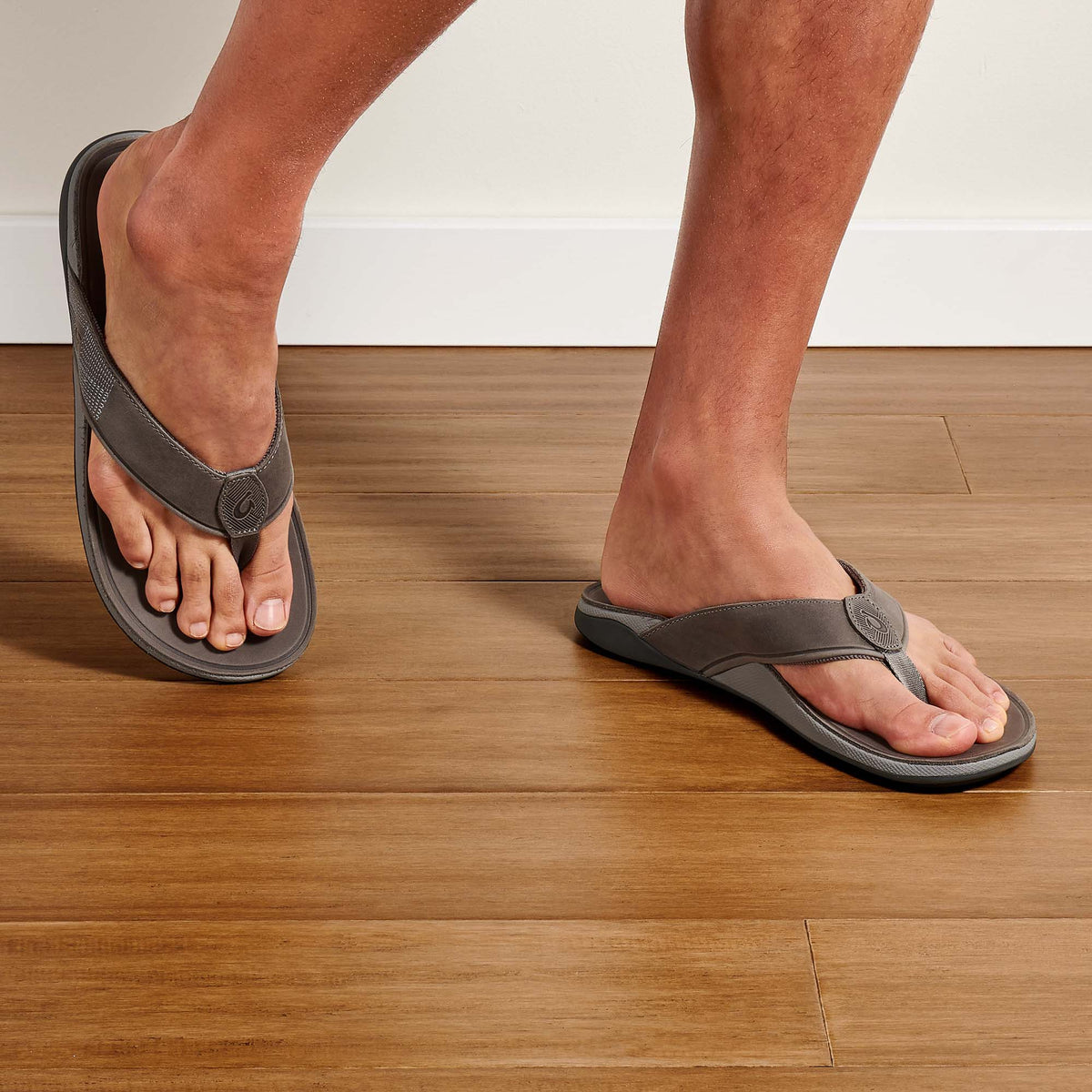 Tuahine Men's Waterproof Leather Beach Sandals - Lagoon