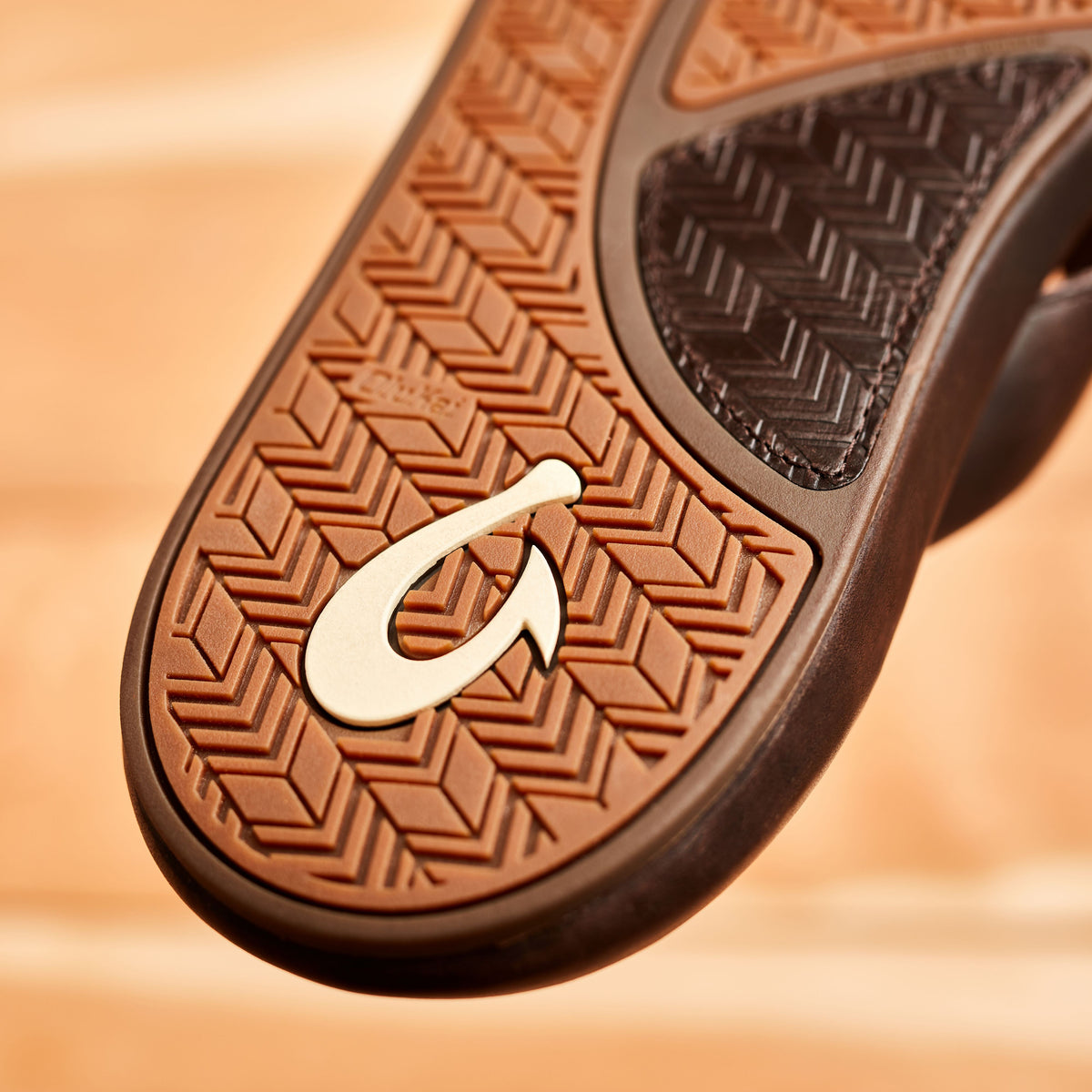 ‘Ilikai Men‘s Leather Beach Sandals - Dark Wood