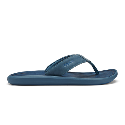 Pili Men’s Waterproof Leather Sandals - Blue Fog / Coastal Blue
