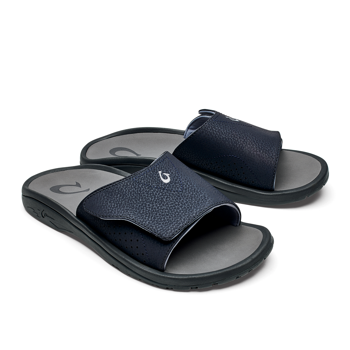OluKai Nalu Slide - Trench Blue / Charcoal | Men's Sandals
