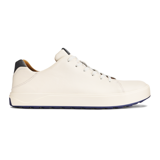 Wai‘alae Men’s Waterproof Leather Golf Shoes - White