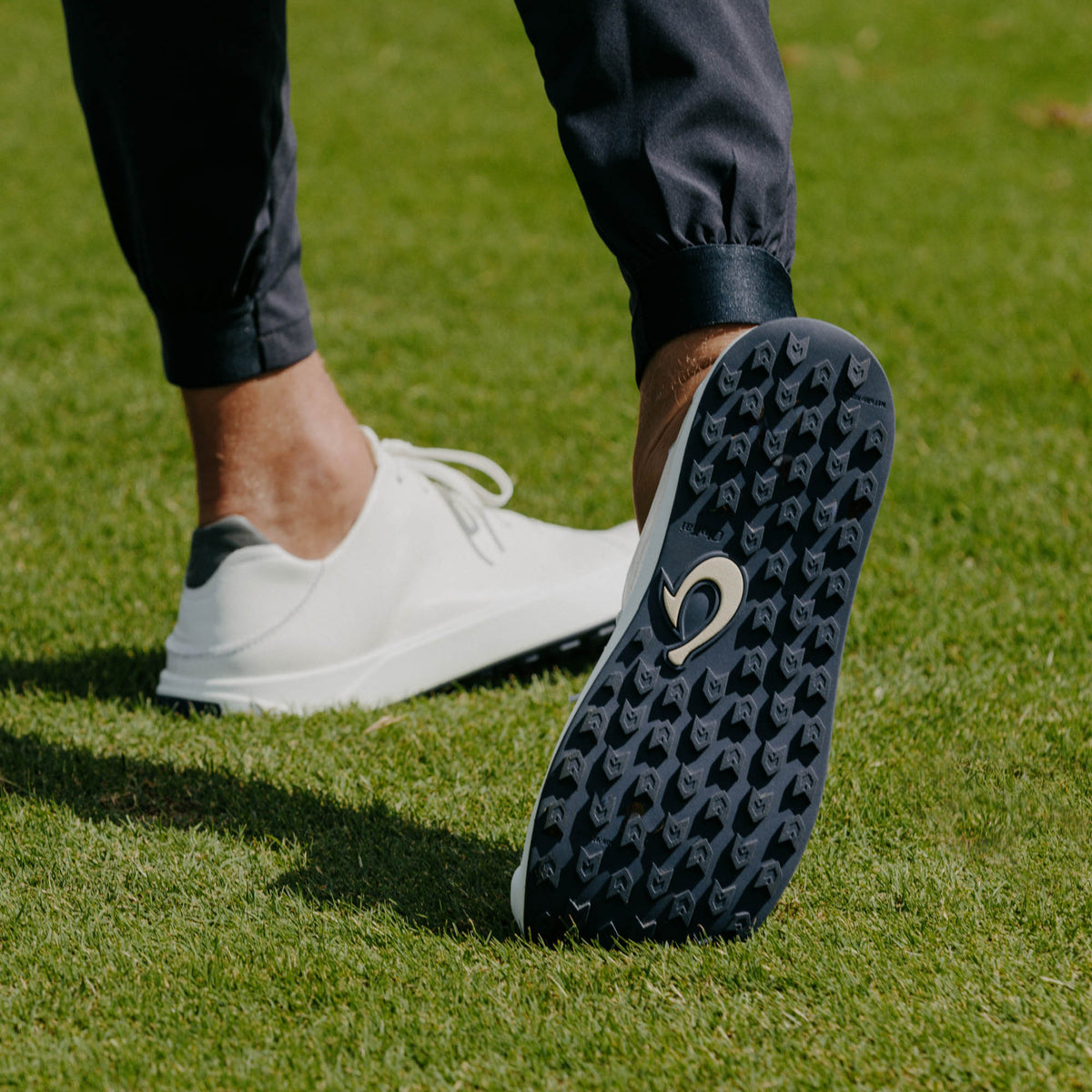 Wai‘alae Men’s Waterproof Leather Golf Shoes - White
