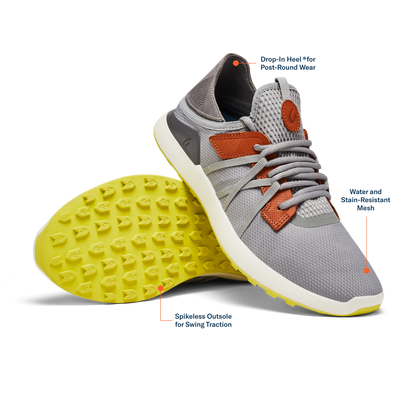 Manele Men’s Breathable Golf Shoes - Poi / Charcoal