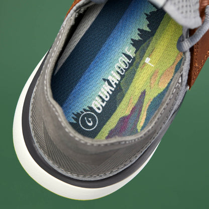 Manele Men’s Breathable Golf Shoes - Poi / Charcoal