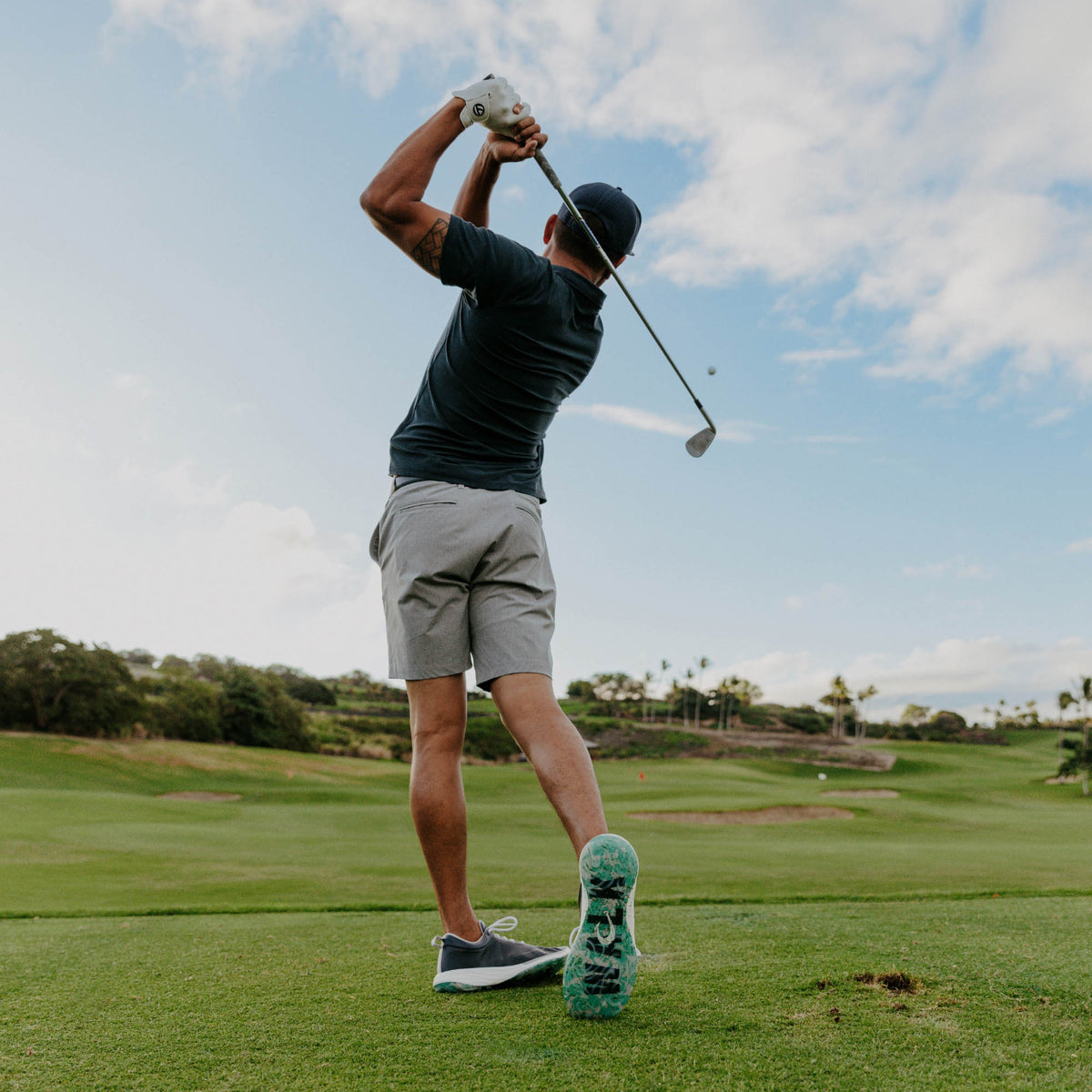 Mākena Men’s Waterproof Golf Shoes - Mood Indigo