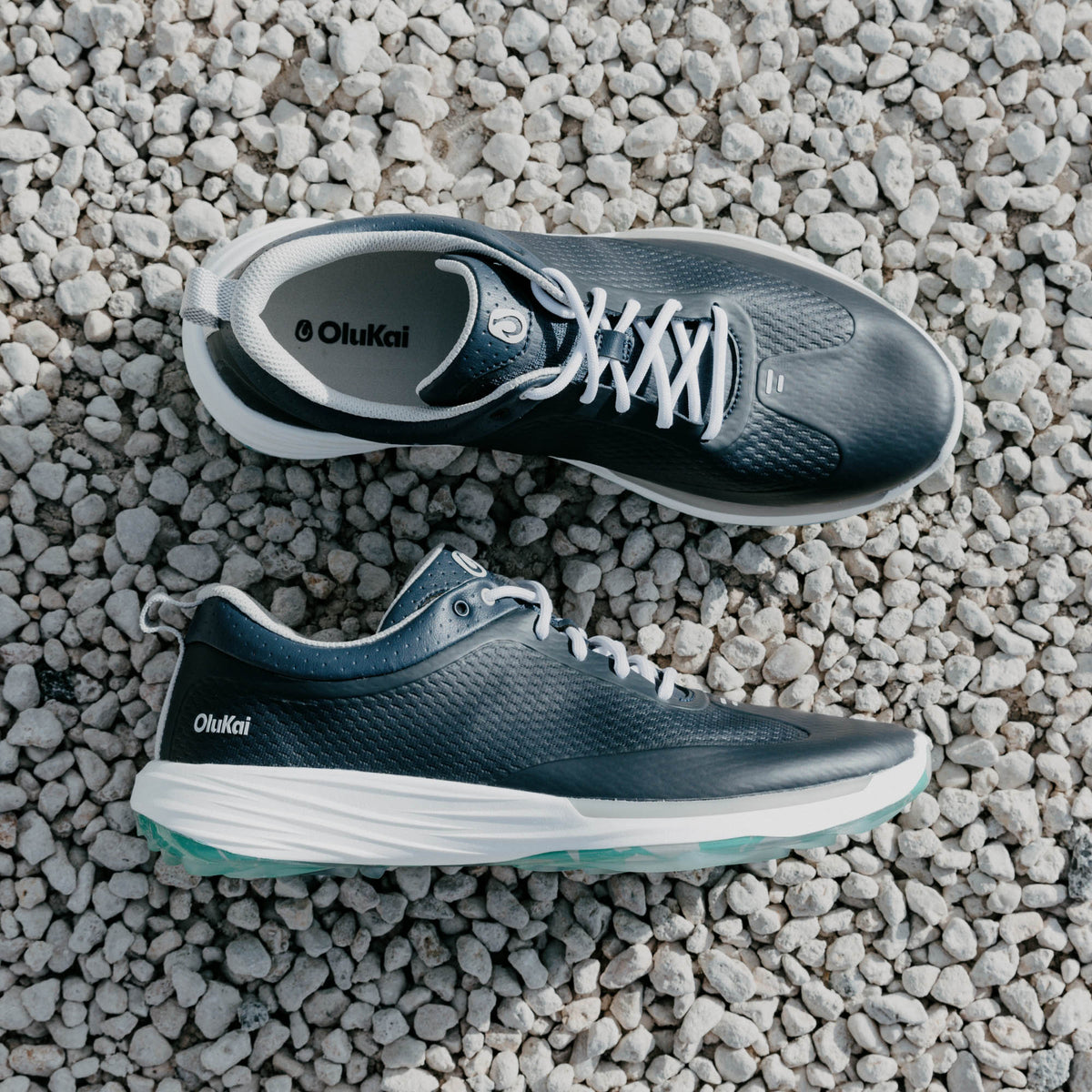 Mākena Men’s Waterproof Golf Shoes - Mood Indigo