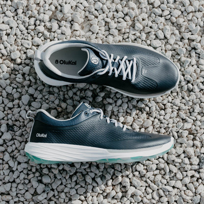 Mākena Men’s Waterproof Golf Shoes - Mood Indigo