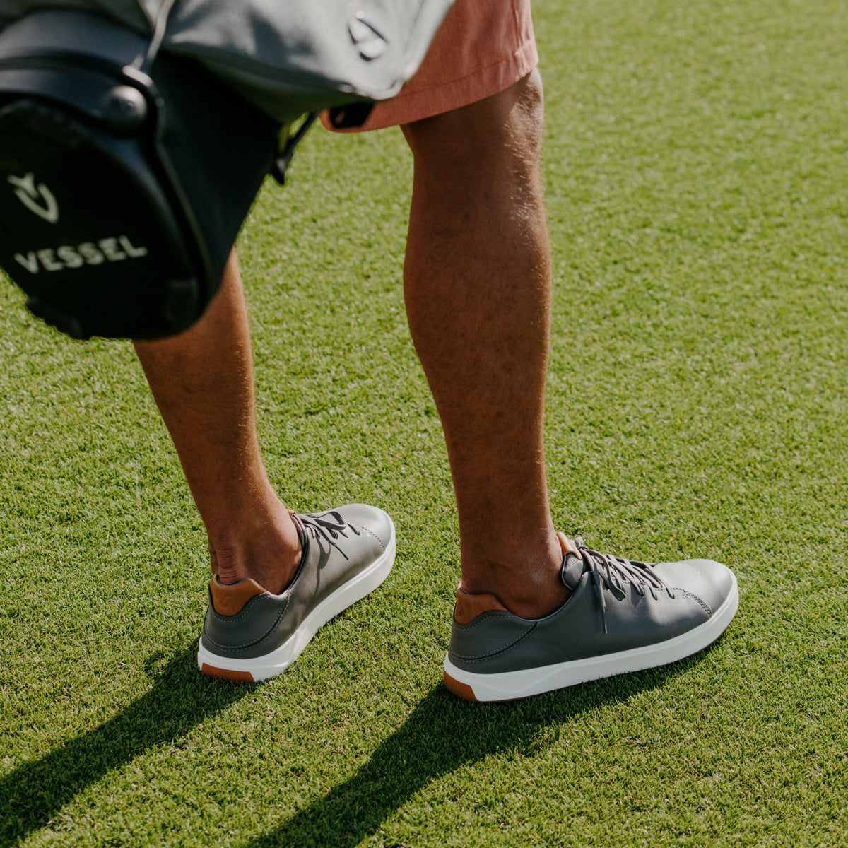 Wai‘alae Men’s Waterproof Leather Golf Shoes - Stone