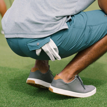 Wai‘alae Men’s Waterproof Leather Golf Shoes - Stone