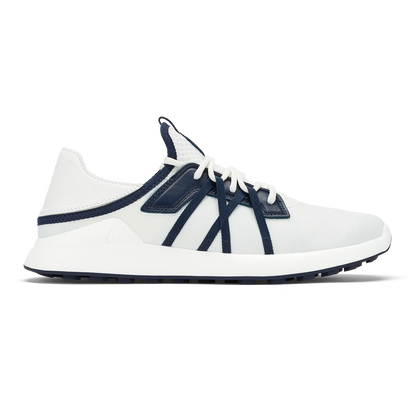 Manele Men’s Breathable Golf Shoes - Bright White / Mood Indigo