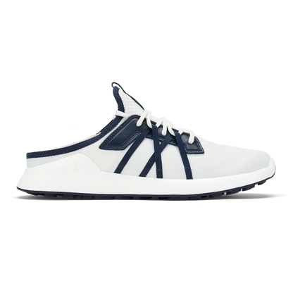 Manele Men’s Breathable Golf Shoes - Bright White / Mood Indigo
