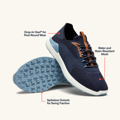 OluKai Kā‘anapali Men’s Golf Shoe - Trench Blue / Sea Ice