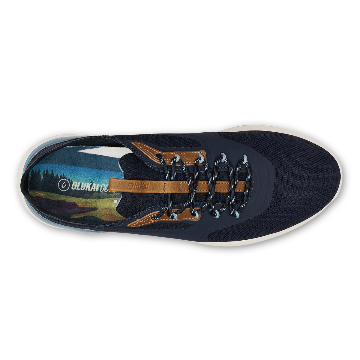 OluKai Kā‘anapali Men’s Golf Shoe - Trench Blue / Sea Ice
