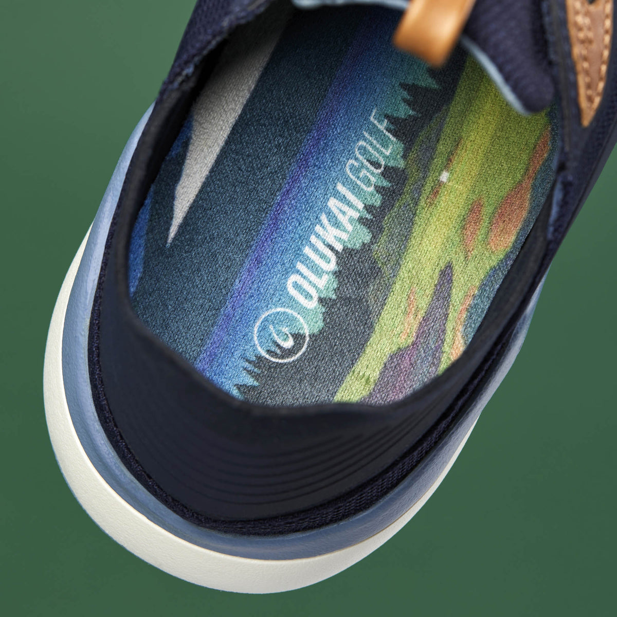 OluKai Kā‘anapali Men’s Golf Shoe - Trench Blue / Sea Ice