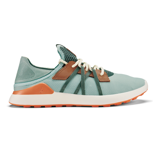Manele Men’s Breathable Golf Shoes - Pale Moss / Molten Orange