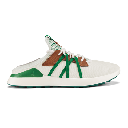 Manele Men’s Breathable Golf Shoes - White / Bamboo
