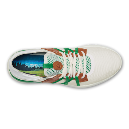 Manele Men’s Breathable Golf Shoes - White / Bamboo
