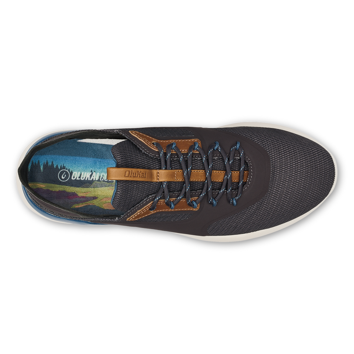 OluKai Kā‘anapali Men’s Golf Shoe - Pavement / Vintage Blue