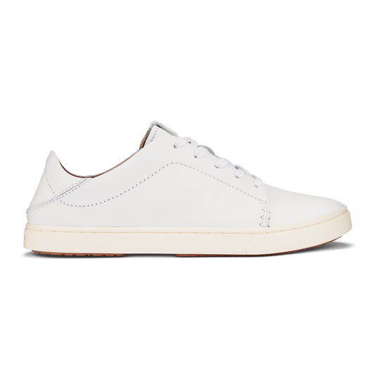 Pehuea Lī ‘Ili Women's Leather Sneakers - White