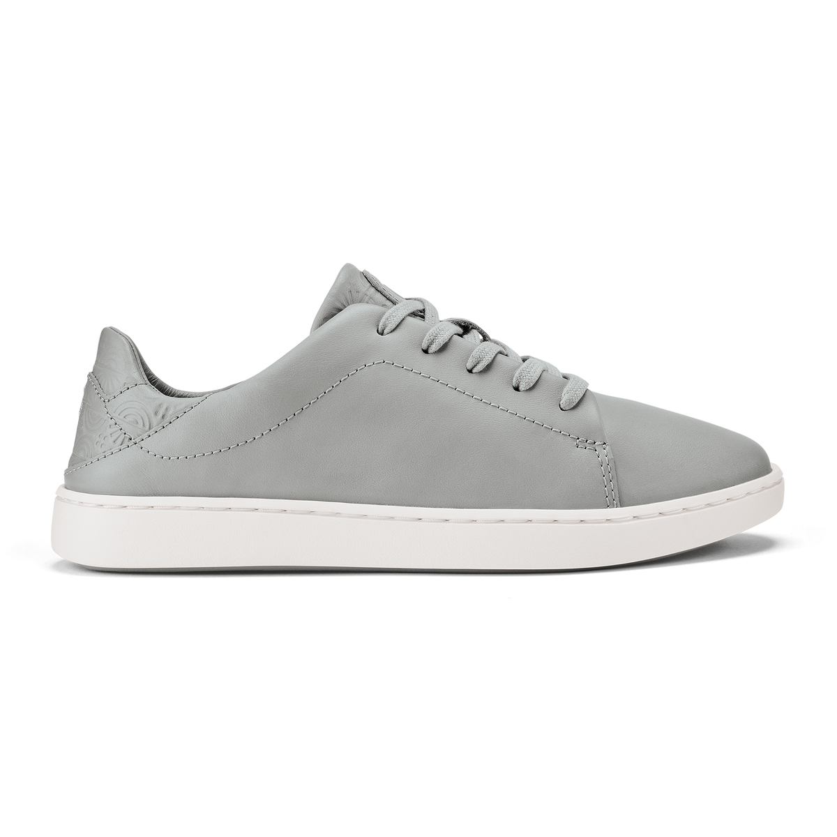 Pehuea Lī ‘Ili Women's Leather Sneakers - Ash