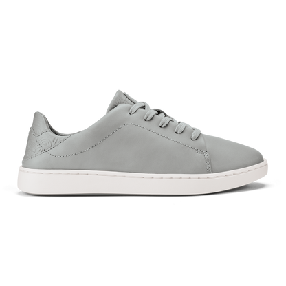 Pehuea Lī ‘Ili Women's Leather Sneakers - Ash