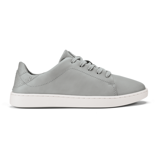 Pehuea Lī ‘Ili Women's Leather Sneakers - Ash