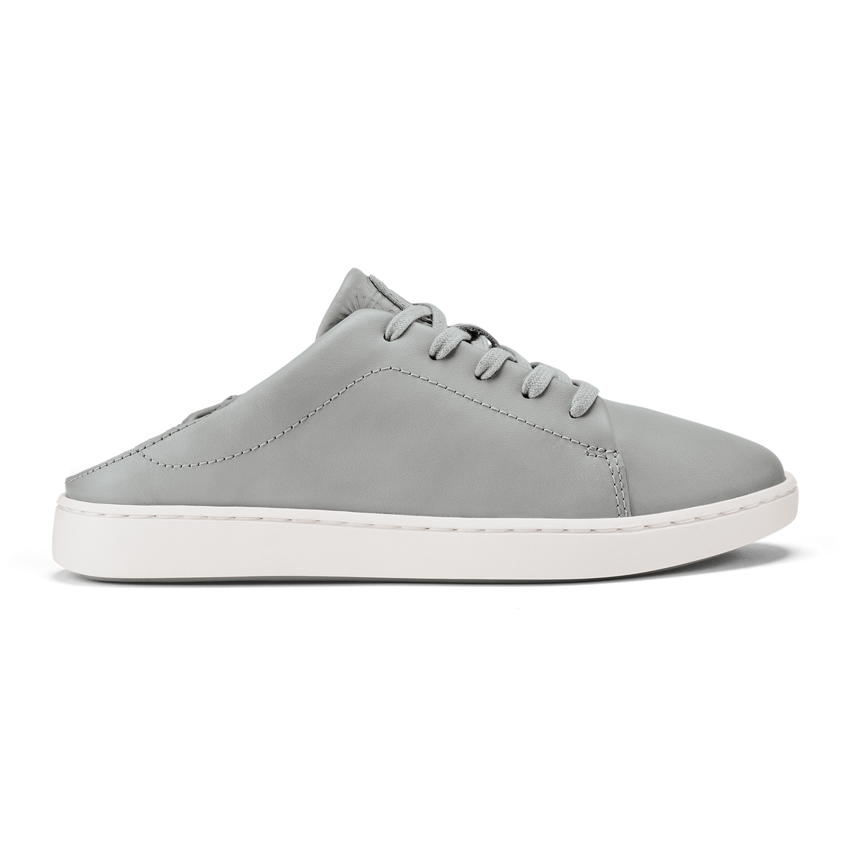 Pehuea Lī ‘Ili Women's Leather Sneakers - Ash