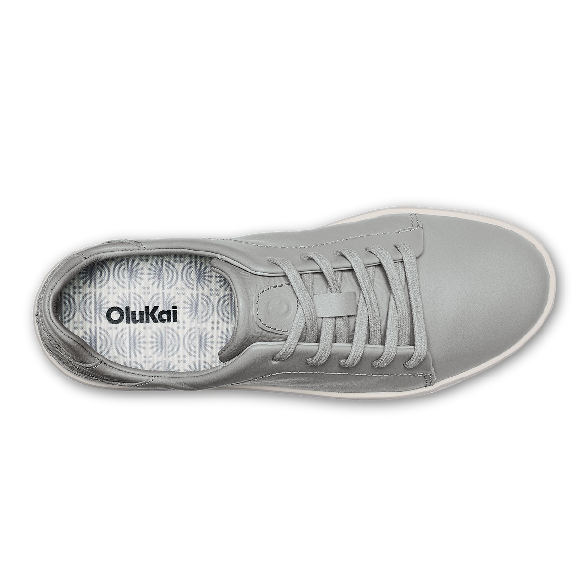 Pehuea Lī ‘Ili Women's Leather Sneakers - Ash