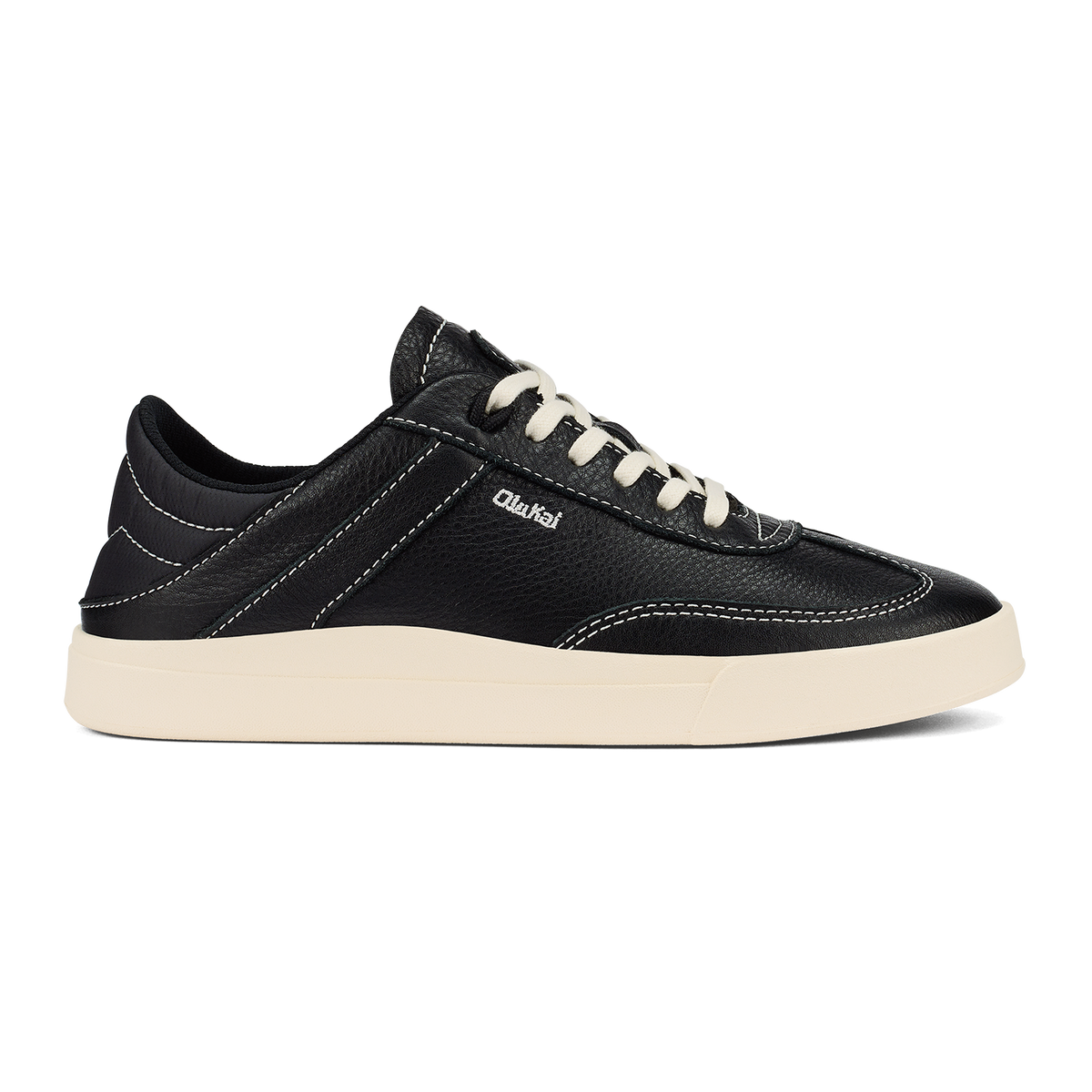 Hā‘upu Women’s Leather Sneakers - Onyx
